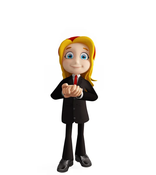 Businesswomen with promise pose — Stock Photo, Image