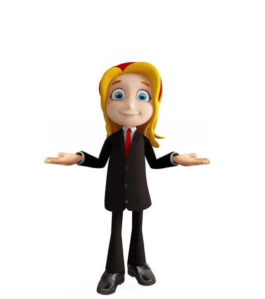 Businesswomen with presentation pose — Stock Photo, Image