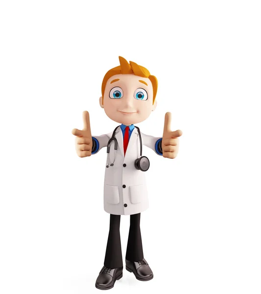 Doctor con pose puntiaguda —  Fotos de Stock