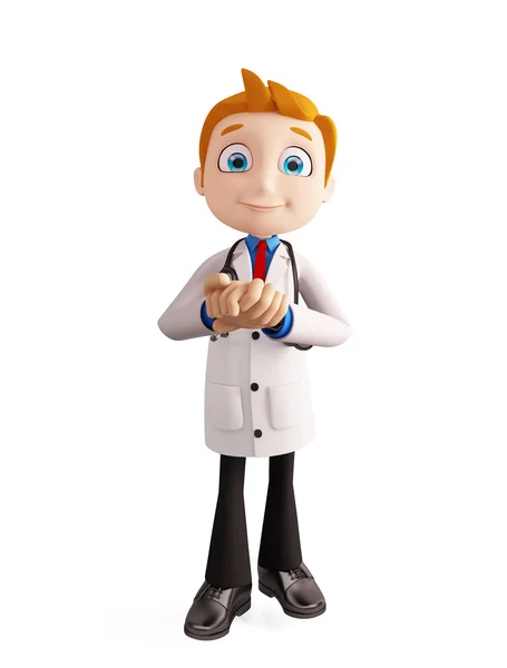 Doctor with promise pose — Stock Photo, Image