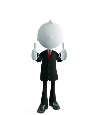 İşadamı ile poz Yaşasın