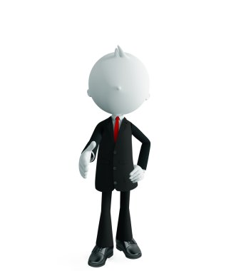 İşadamı shakehand poza sahip