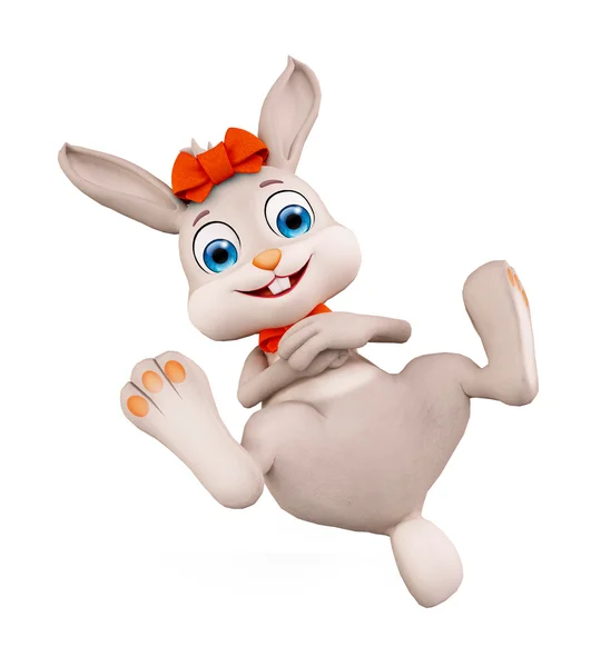 Easter Bunny met grappige pose — Stockfoto