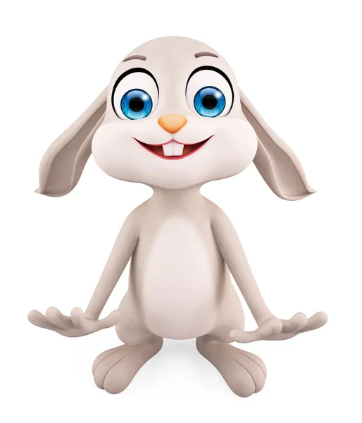 Easter Bunny with funny pose — Stock Photo, Image