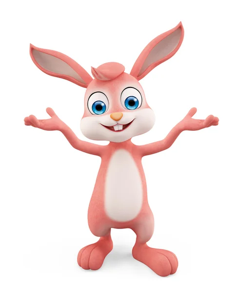 Paskalya tavşanı sunu poza sahip