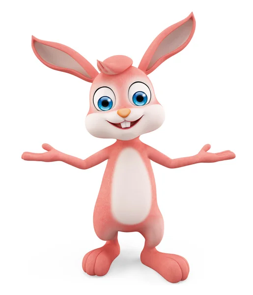 Easter Bunny with presentation pose — Stock Photo, Image