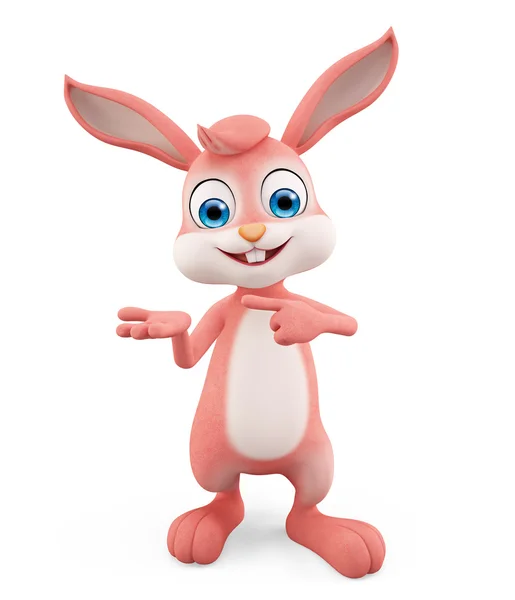 Easter Bunny met presentatie pose — Stockfoto