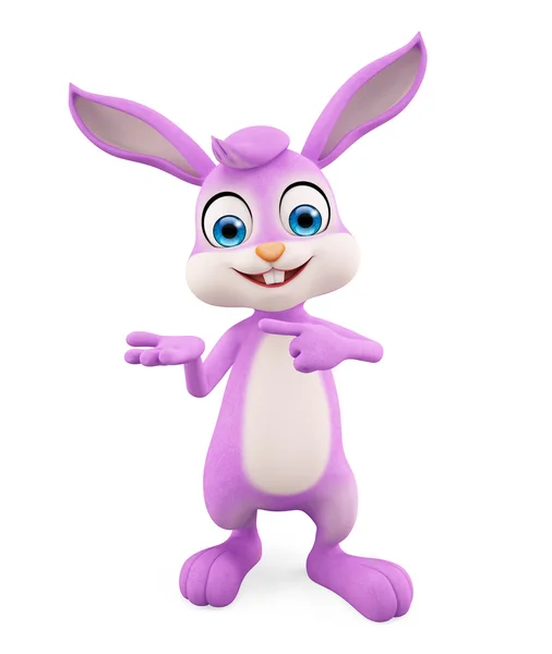 Easter Bunny with presentation pose — Stock Photo, Image