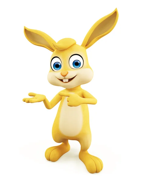 Easter Bunny with presentation pose — Stock Photo, Image