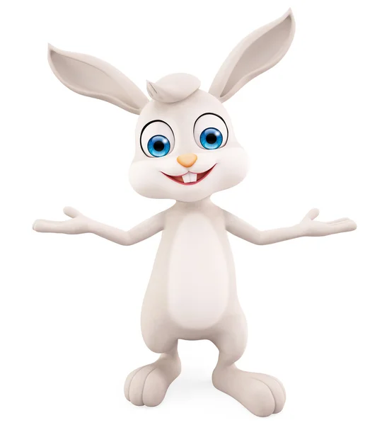 Easter Bunny with presentation pose — Stock Photo, Image