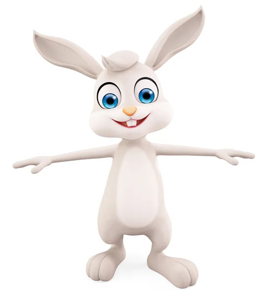 Easter Bunny met Tpose — Stockfoto