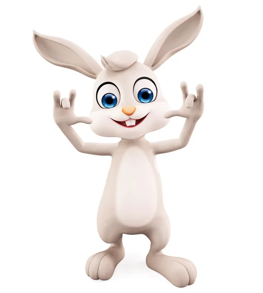 Easter Bunny with funny pose — Stock Photo, Image