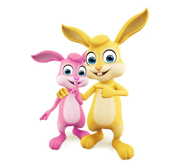 Paskalya tavşanı işaretleme poza sahip