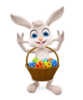 easter bunny yumurta sepeti ile