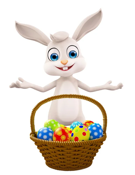  Yumurta sepetli Paskalya tavşanı