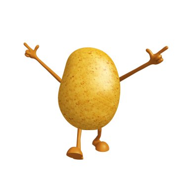 İşaretleme poz ile patates