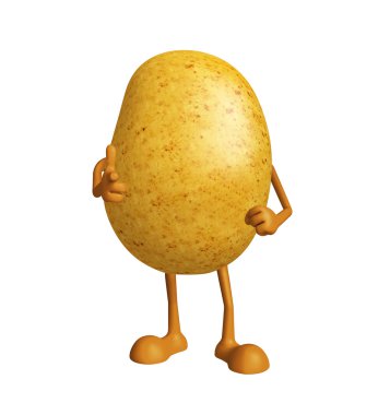 İşaretleme poz ile patates