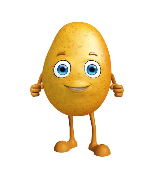 Potato character with standing pose — Stock Photo, Image