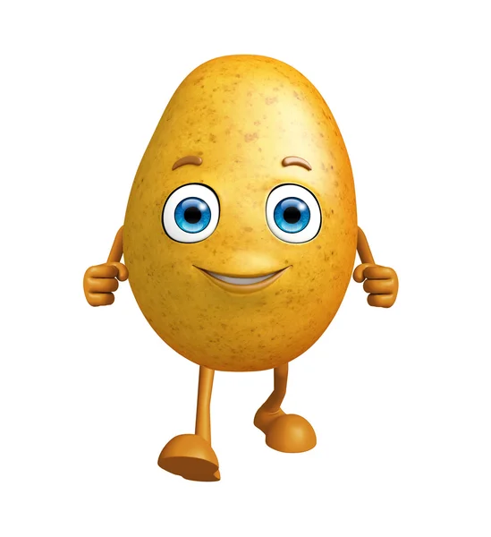 Potato with walking pose — Stock Photo, Image