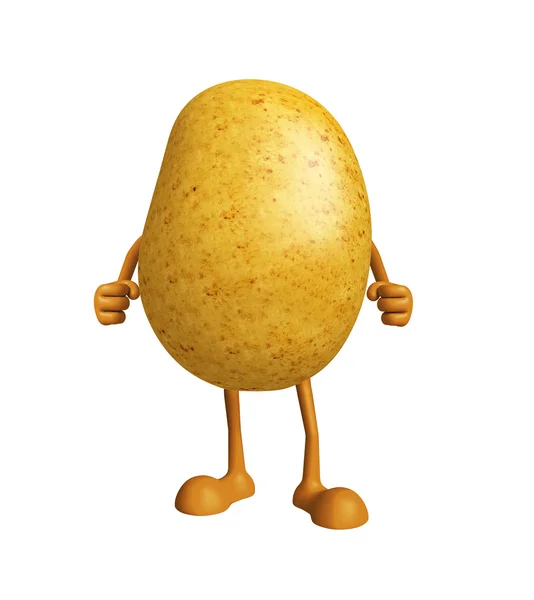 Картопля з стоячою позою — стокове фото