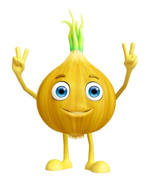 Soğan karakter kazanmak poza sahip