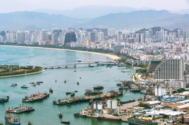 Plaj Sahnesi, Tropics, Pasifik Okyanusu şehri manzarası, Natrang Vietnam