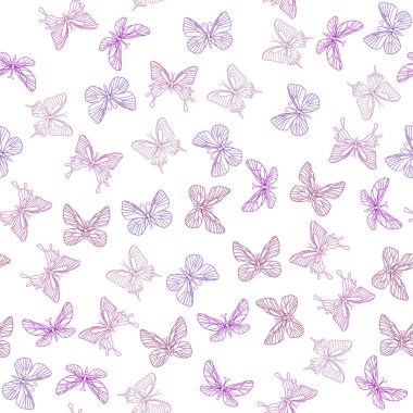 Kelebek şeklinde kusursuz bir desen. Çiçekli, süslü, dekoratif, kabilesel yaz doğası. Zentangle el çizimi kitap sayfası