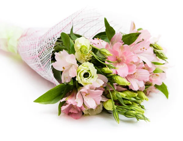 Bouquet of pink and green flowers — Stock Photo, Image