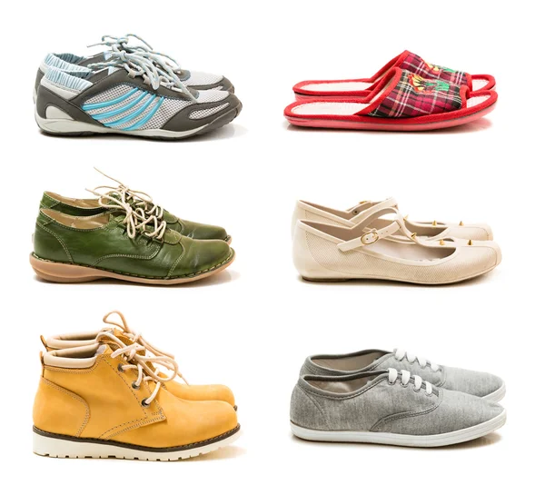 Collezione di comode scarpe casual — Foto Stock