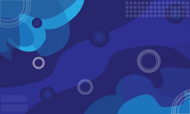 modern gelecek mavi dalga soyut arkaplan duvar kağıdı çizimi 3d top ile