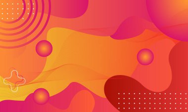 Renkli bir turuncu için soyut duvar kağıdı arkaplanı, masaüstü veya broşür için uygun bir göz alıcı pankart