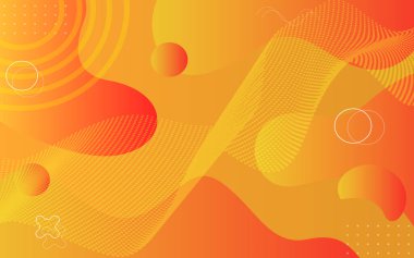 Fütürist soyut turuncu renkli arkaplan