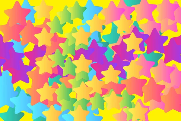 Fundo Papel Parede Moderno Clássico Abstrato Colorido Estrelas Alegres — Vetor de Stock