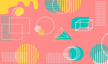 modern pastel pembe geometrik arkaplan