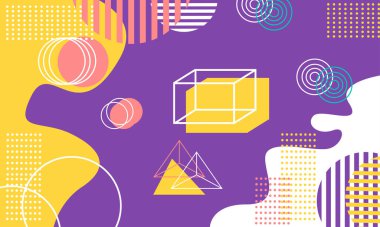 modern pastel mor geometrik arkaplan