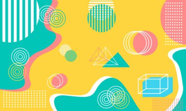 modern pastel sarı geometrik arkaplan