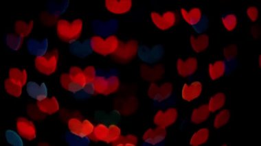 Kalp şeklindeki renk ışık yanıp sönen