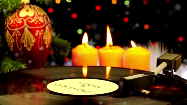 Noel ve yeni yıl dekorasyonu — Stok video