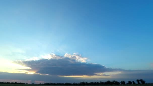 Cielo del atardecer . — Vídeo de stock