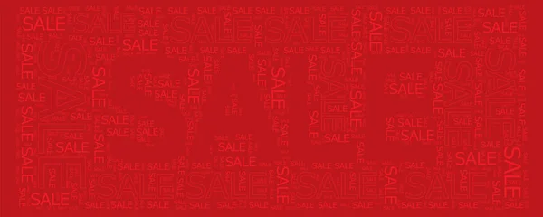 Big Sale Print Background Red Colors — Stock Vector