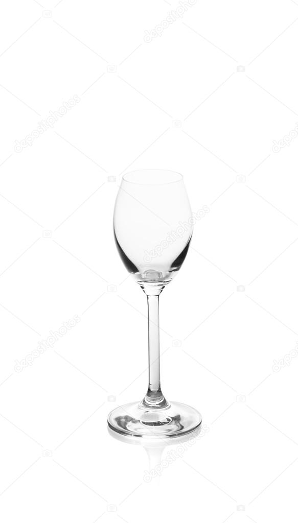 Empty sherry glass