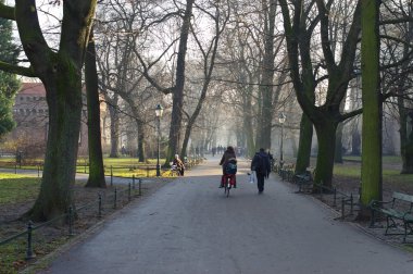Krakow, Planty park.
