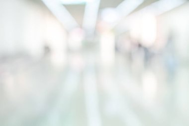 Bulanık arka plan havaalanı koridor geçidi terminal kapısına giriş