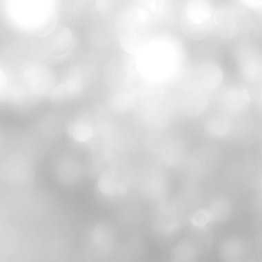 Görüntü soyut arka plan gümüş parlak beyaz ışık parıldayan bokeh aydınlatma