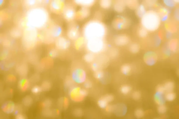 Blur Żółty Złoty Bokeh Tło Refleksyjne Błyszczące Światło Imprezy Wakacje — Zdjęcie stockowe