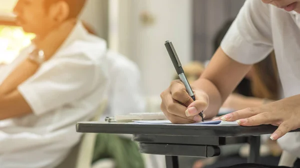 Školní Nebo Univerzistický Student Studium Vědomím Nebo Zkouškou Třídě Pro — Stock fotografie