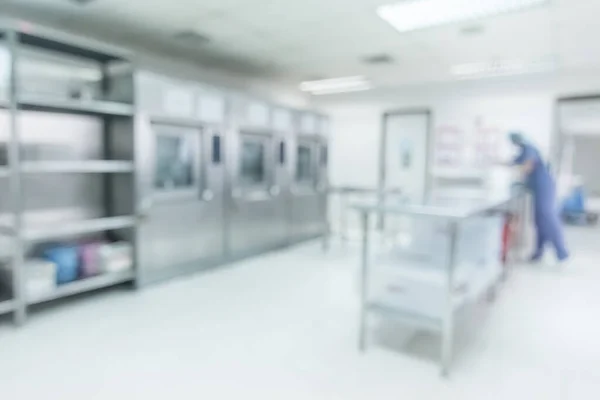 Laboratoire Hygiène Département Central Approvisionnement Stérile Cssd Fond Médical Flou — Photo