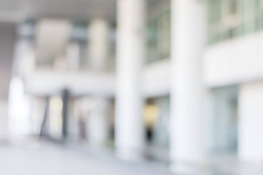 İş Bulanık Ofis Salonu Lobi Salonu Koridor Cam Duvarı 'ndan gelen bulanık ışık