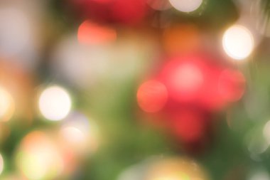 Bulanık, soyut arka plan mutlu noel kutlaması Noel ağacı, gece lambası... 