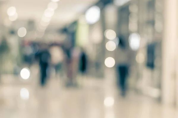 Desfocado Shopping Center Fundo Dentro Corredor Lobby Com Loja Varejo — Fotografia de Stock